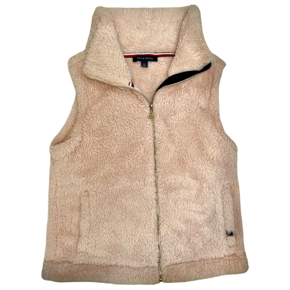 Tommy Hilfiger Sherpa vest – blush pink – women’s size small
